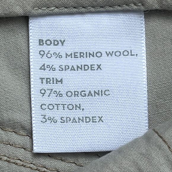 Nau Merino Wool Organic Cotton Shorts Y2K  Womens‎ Size 6 - Picture 9 of 9